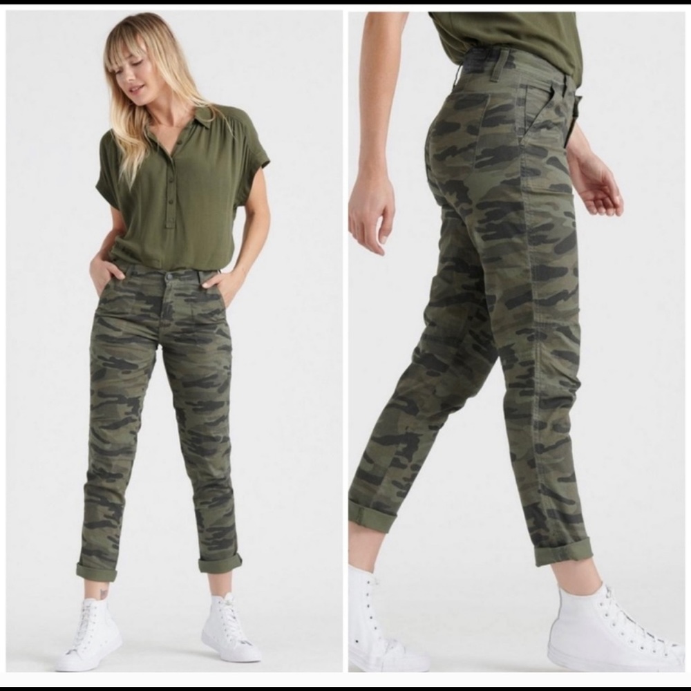NEW Lucky Brand Camo Utility Boyfriend Jeans 00